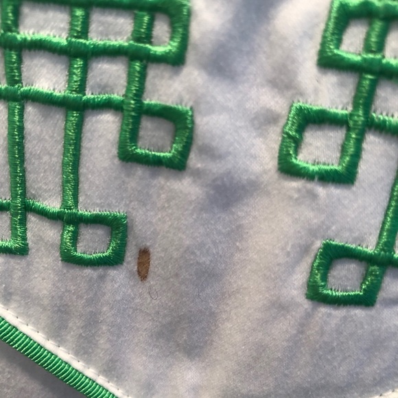 Elizabeth McKay White + Green Tunic Size 6 - Picture 5 of 8